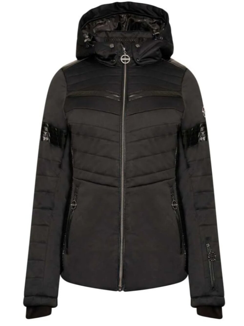 Dare2B Black Dynamical Ski Jacket Coat Sz 10/L - Picture 4 of 16